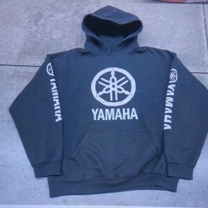 Yamaha Dark Gray Logo Hoodie